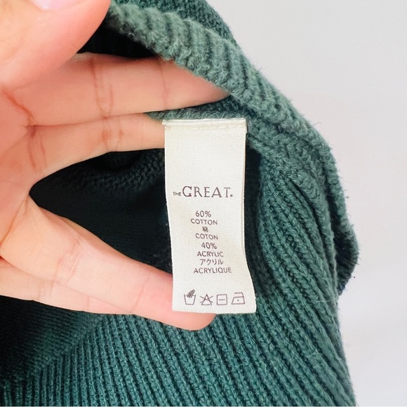 The Great  The Bear Pullover in Deep Bottle Green Size 1​ - Picture 3 of 5